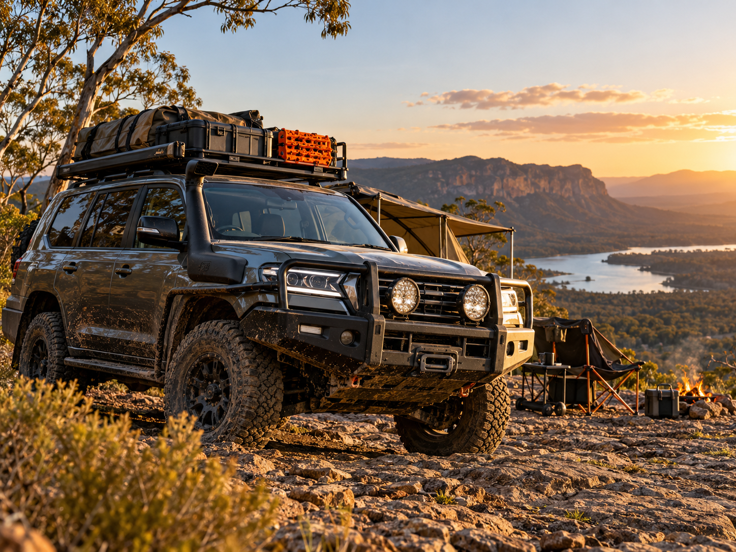4WD touring vehicle and off-road gear